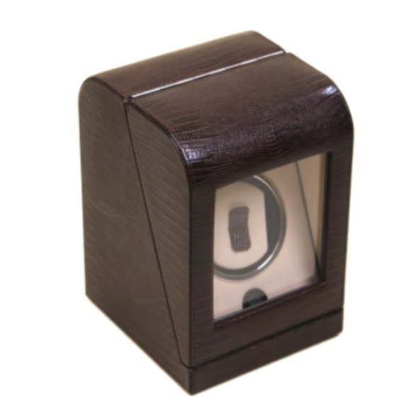 Renzo Romagnoli Black Crocco Leather Single Watch Wander Box RENZBO-045 - Picture 15 of 16